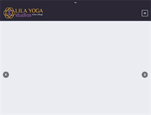 Tablet Screenshot of lilayogastudios.com